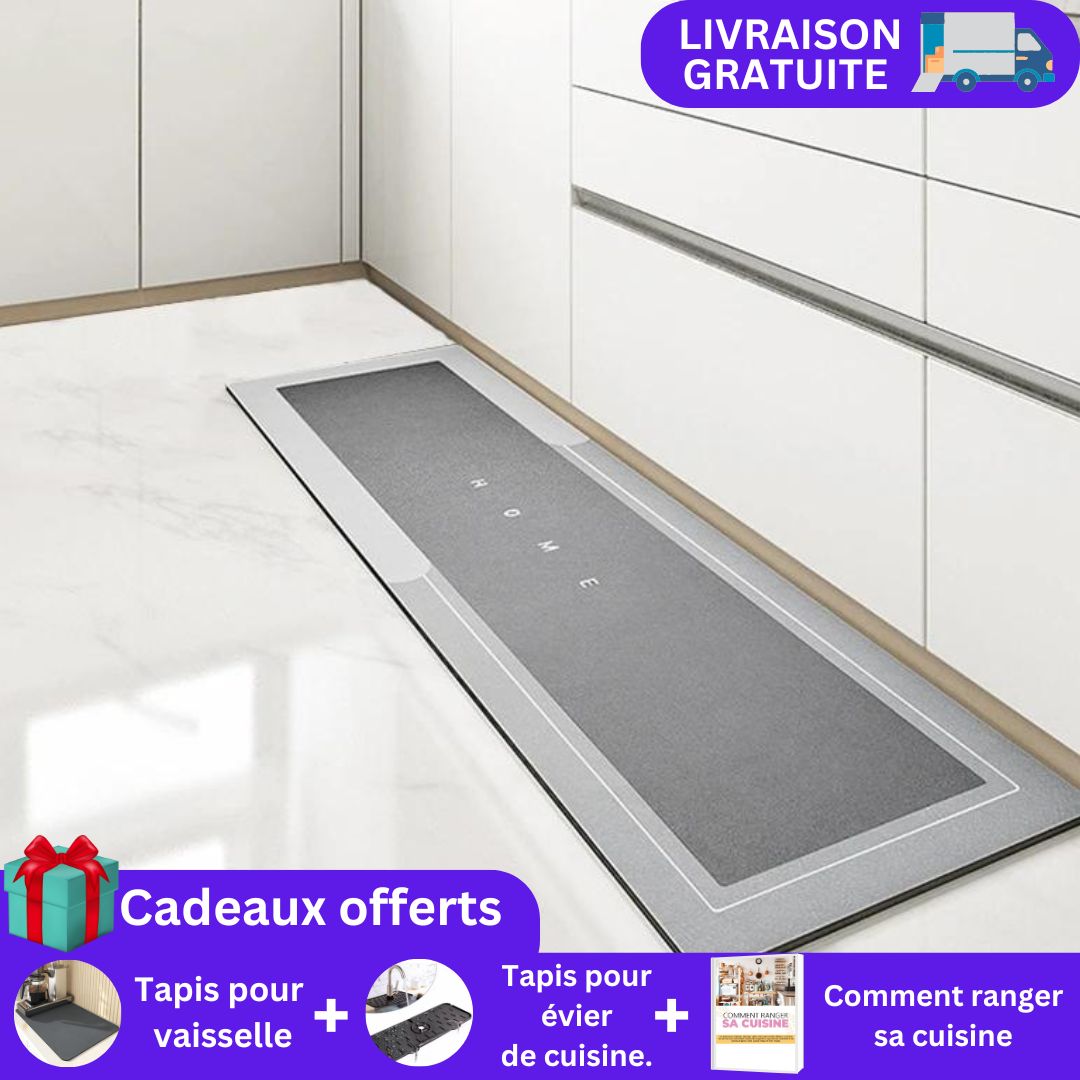 Tapis Cuisine Ultra-Absorbant : SolProtec™